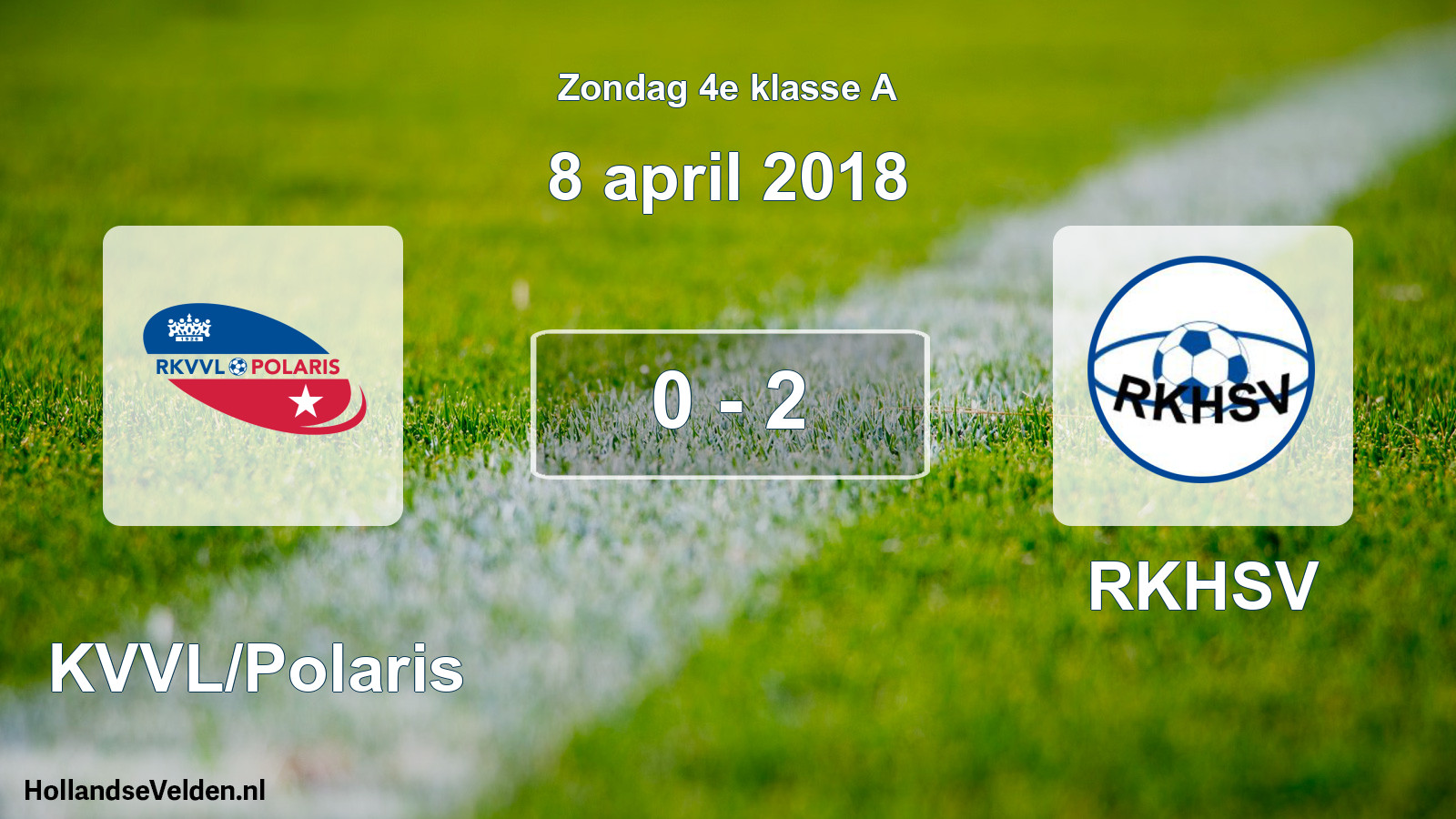 Total number of matches played: RKVVL/Polaris - RKHSV 0 - 2 (8 April 2018)