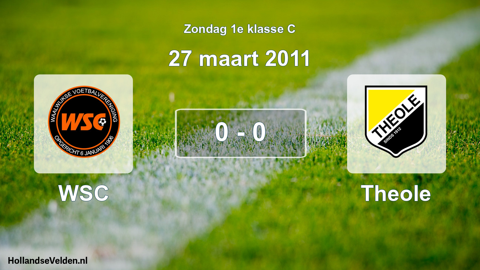 Total number of matches played: WSC - Theole 0 - 0 (27 March 2011)