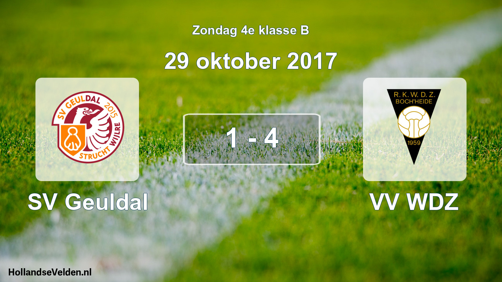 Total number of matches played: SV Geuldal - VV WDZ 1 - 4 (29 October 2017)