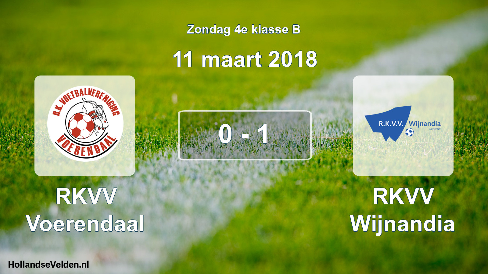 Total number of matches played: RKVV Voerendaal - RKVV Wijnandia 0 - 1 (11 March 2018)