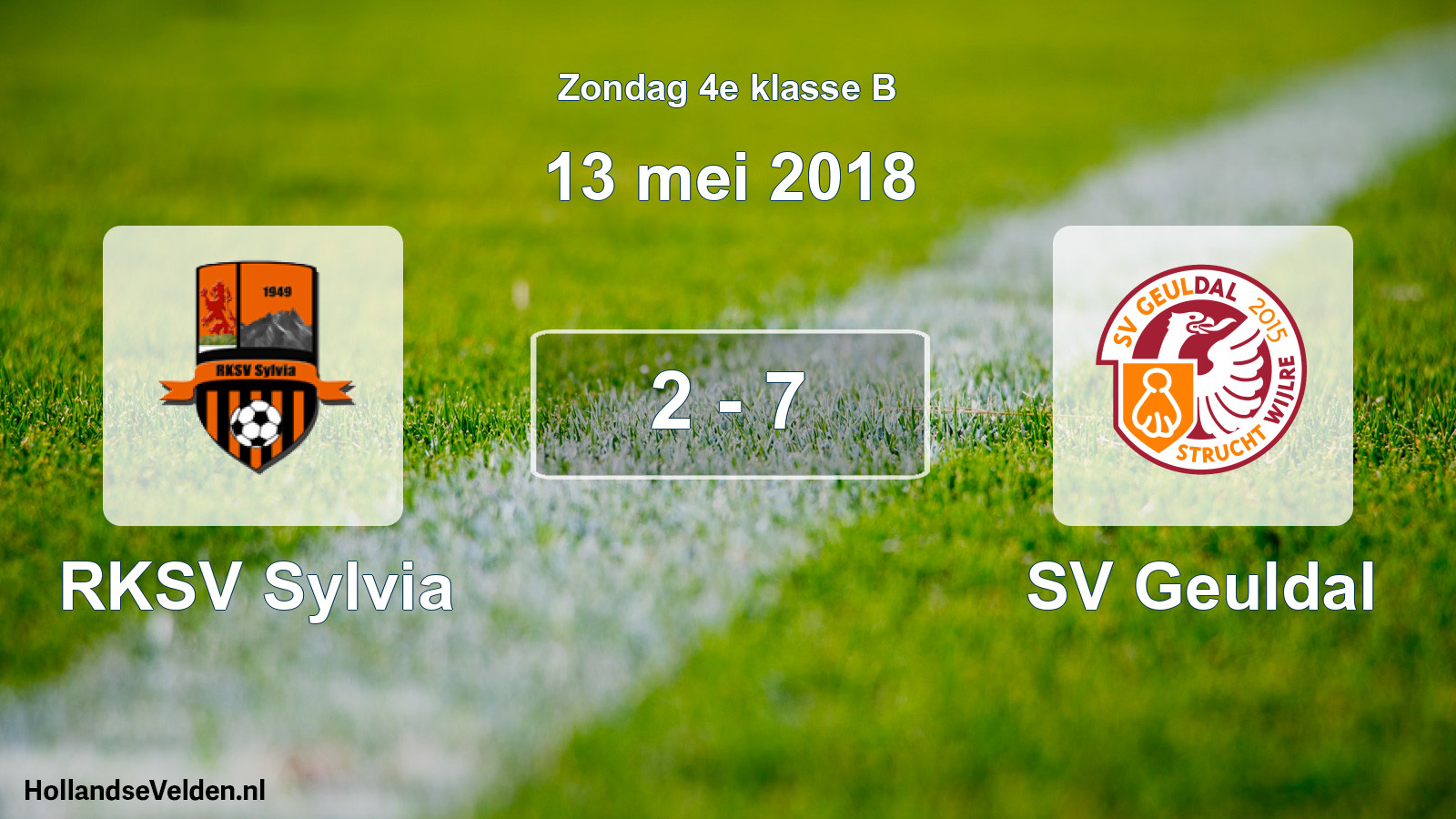 Total number of matches played: RKSV Sylvia - SV Geuldal 2 - 7 (13 May 2018)