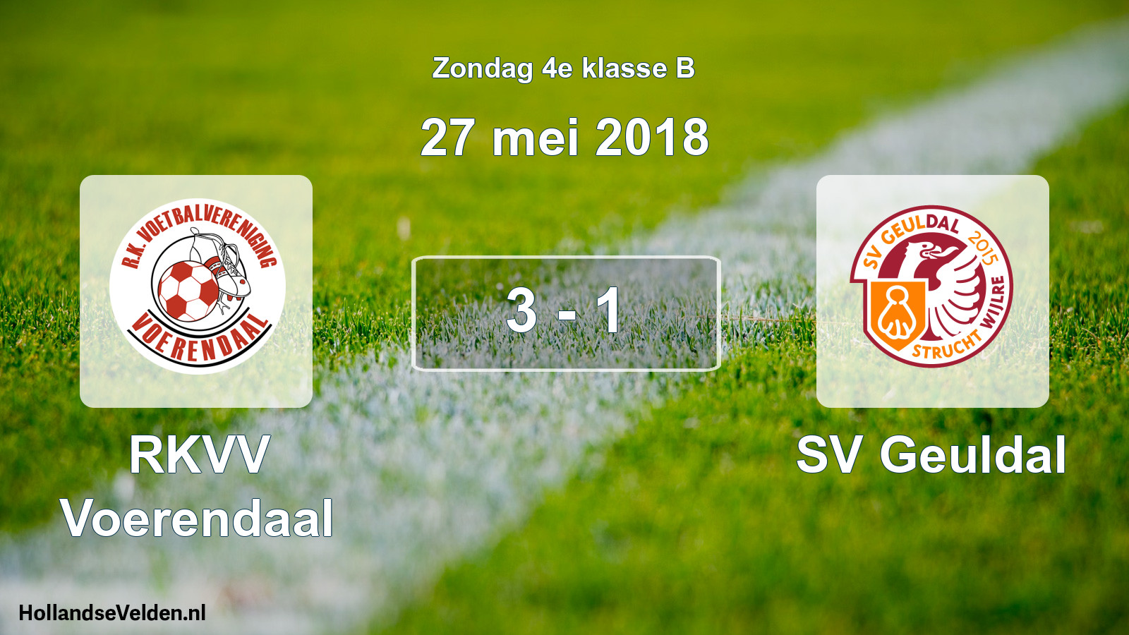 Total number of matches played: RKVV Voerendaal - SV Geuldal 3 - 1 (27 May 2018)