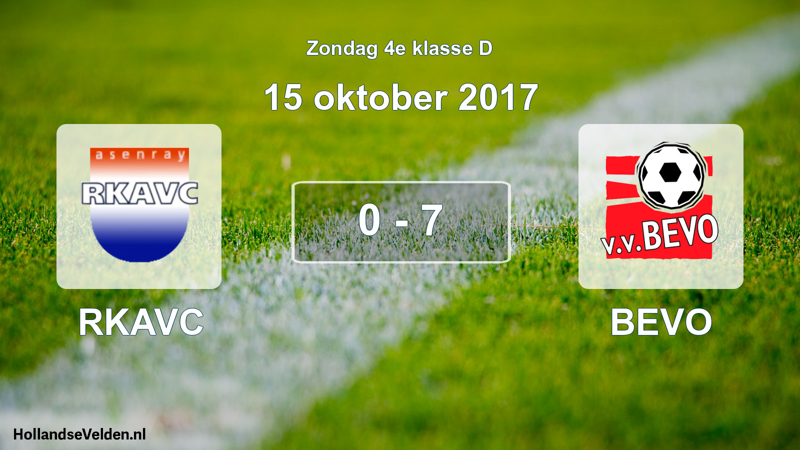 Total number of matches played: RKAVC - BEVO 0 - 7 (15 October 2017)