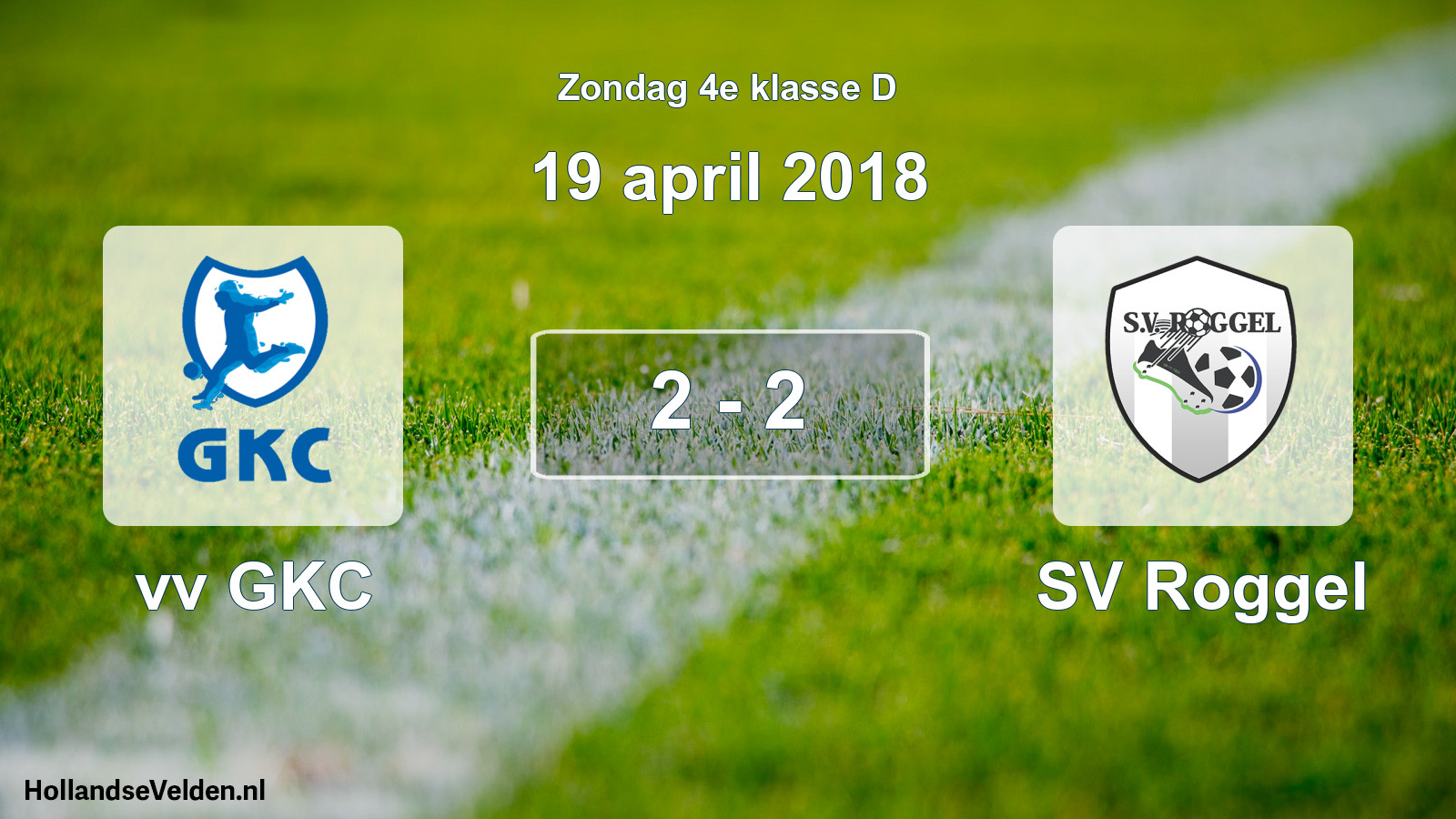 Total number of matches played: vv GKC - SV Roggel 2 - 2 (19 April 2018)