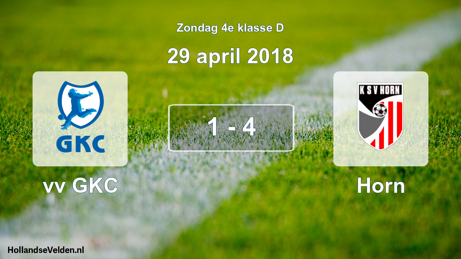 Total number of matches played: vv GKC - Horn 1 - 4 (29 April 2018)