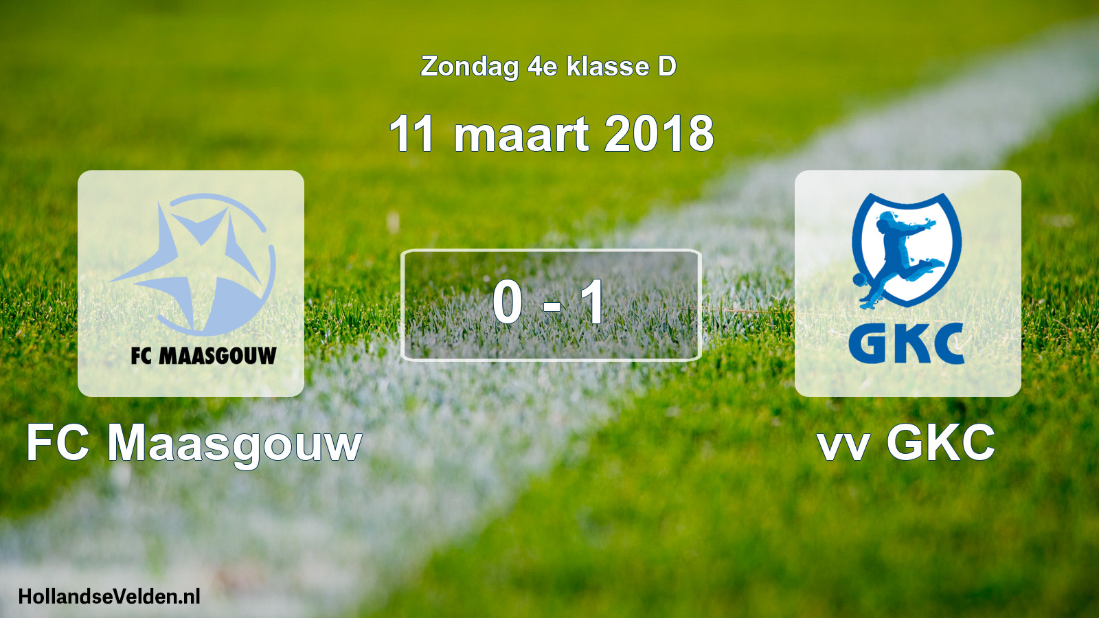 Total number of matches played: FC Maasgouw - vv GKC 0 - 1 (11 March 2018)