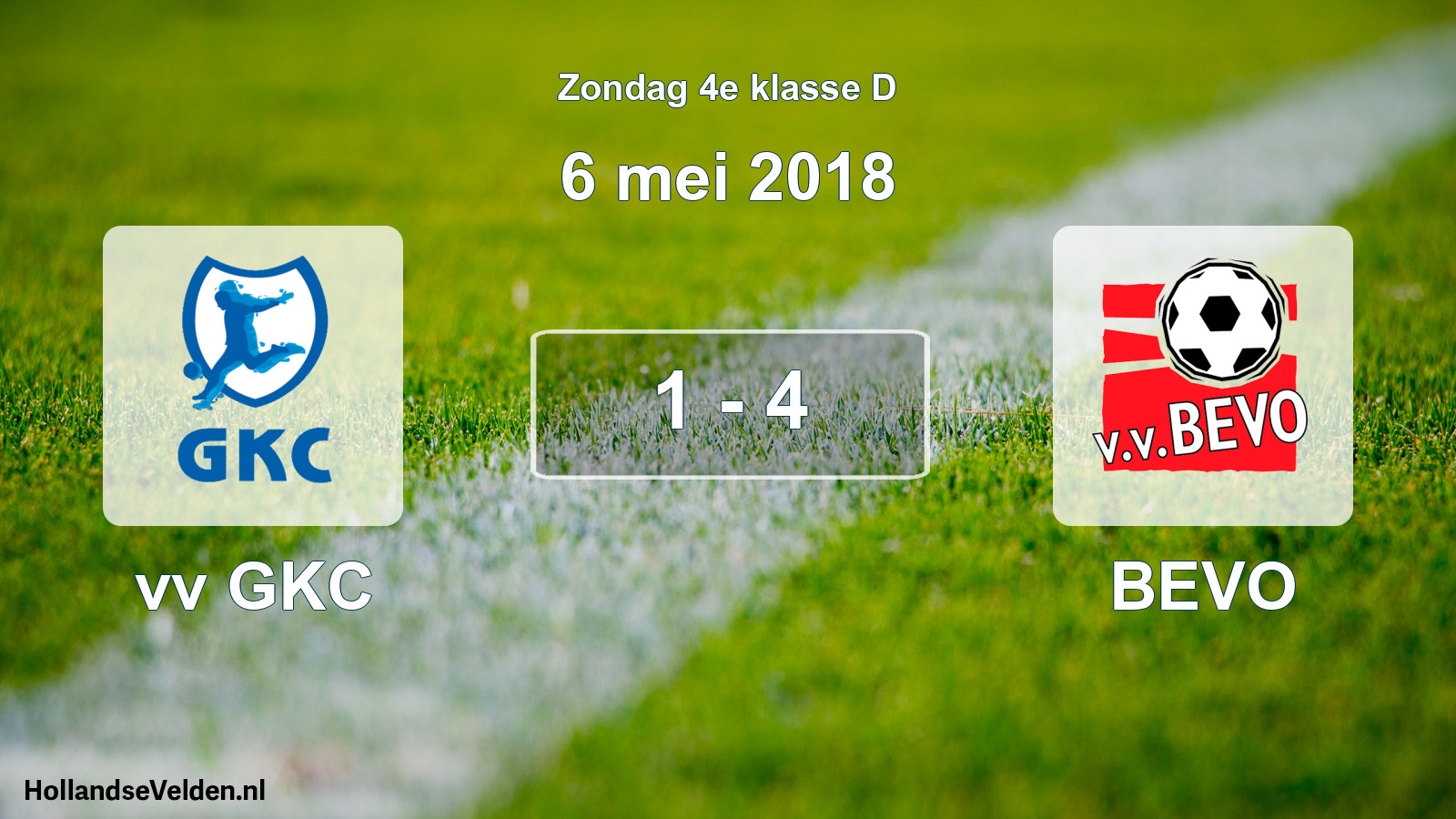 Total number of matches played: vv GKC - BEVO 1 - 4 (6 May 2018)
