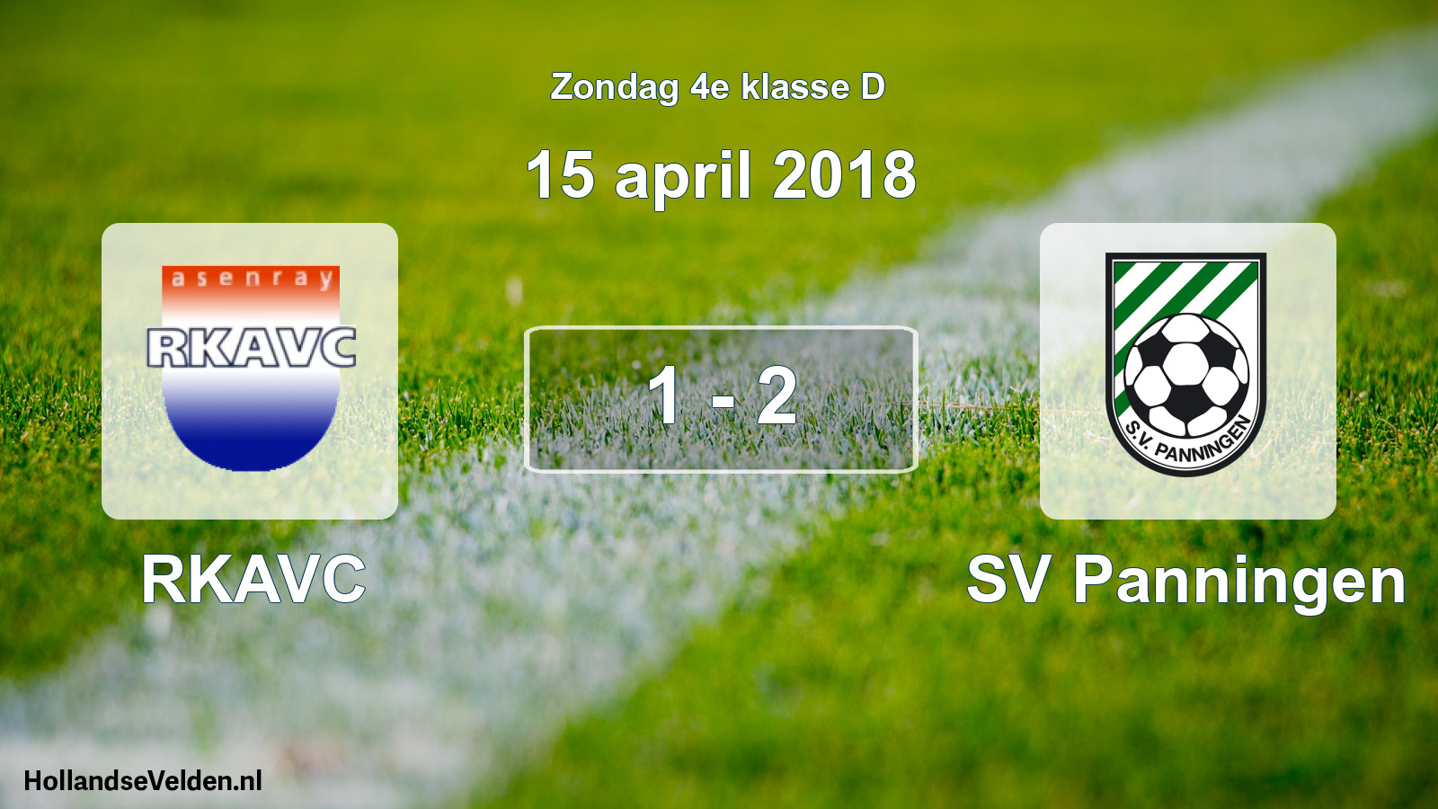Total number of matches played: RKAVC - SV Panningen 1 - 2 (15 April 2018)