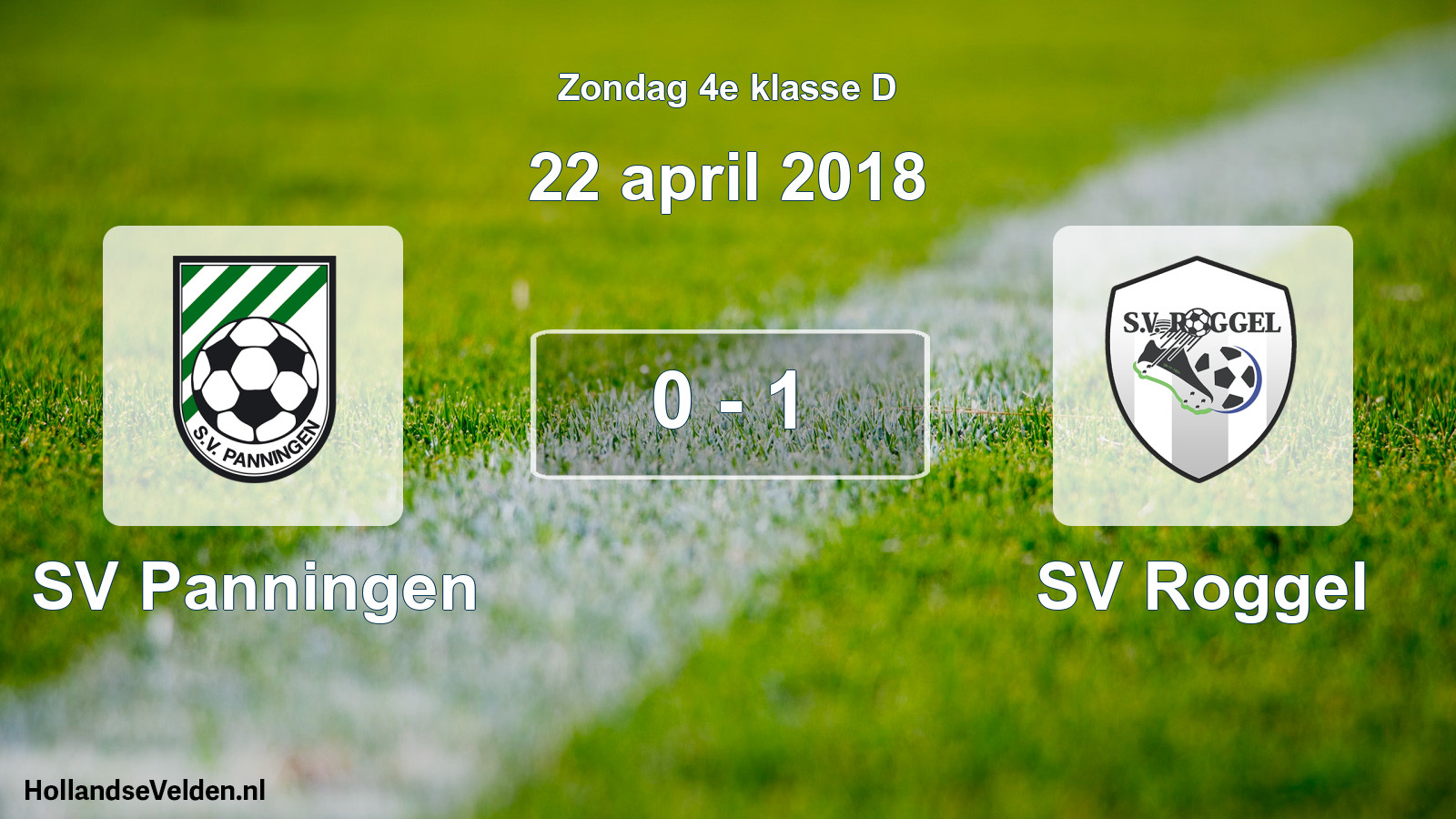 Total number of matches played: SV Panningen - SV Roggel 0 - 1 (22 April 2018)