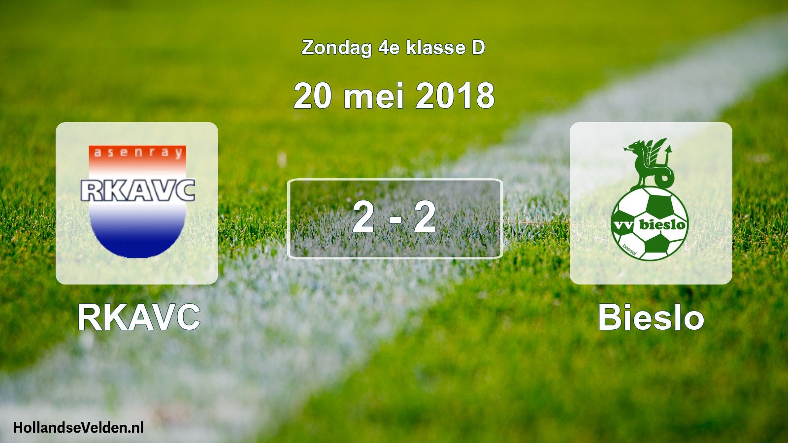 Total number of matches played: RKAVC - Bieslo 2 - 2 (20 May 2018)