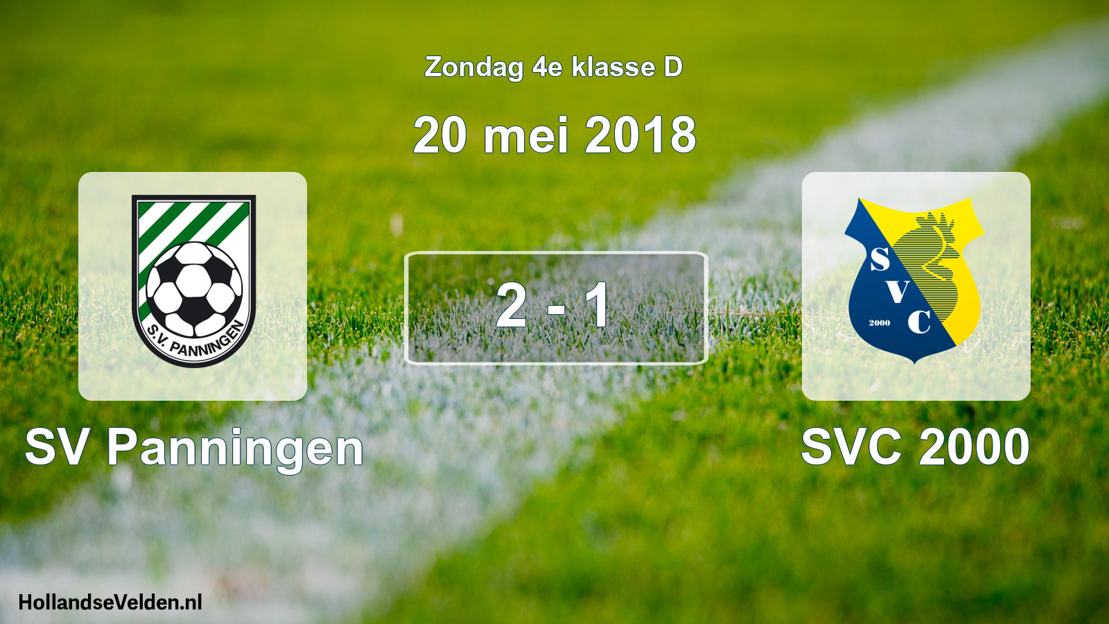 Total number of matches played: SV Panningen - SVC 2000 2 - 1 (20 May 2018)