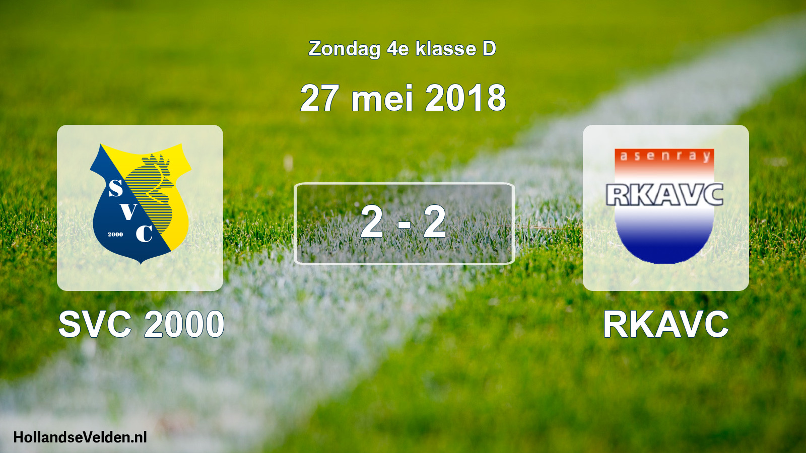 Total number of matches played: SVC 2000 - RKAVC 2 - 2 (27 May 2018)