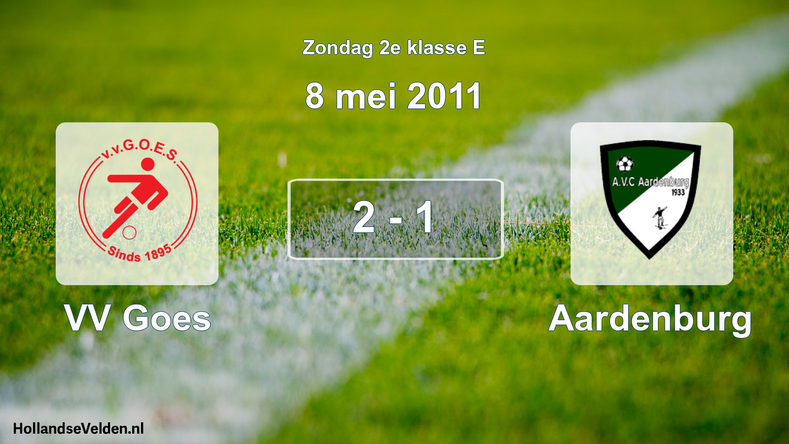 Total number of matches played: VV Goes - Aardenburg 2 - 1 (8 May 2011)