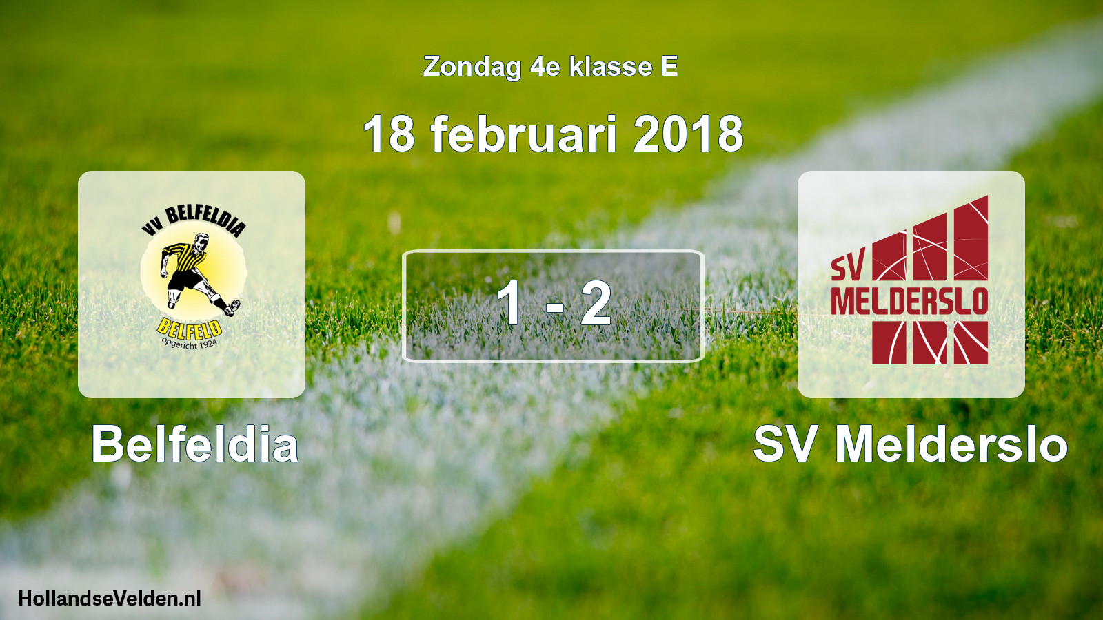 Total number of matches played: Belfeldia - SV Melderslo 1 - 2 (18 February 2018)