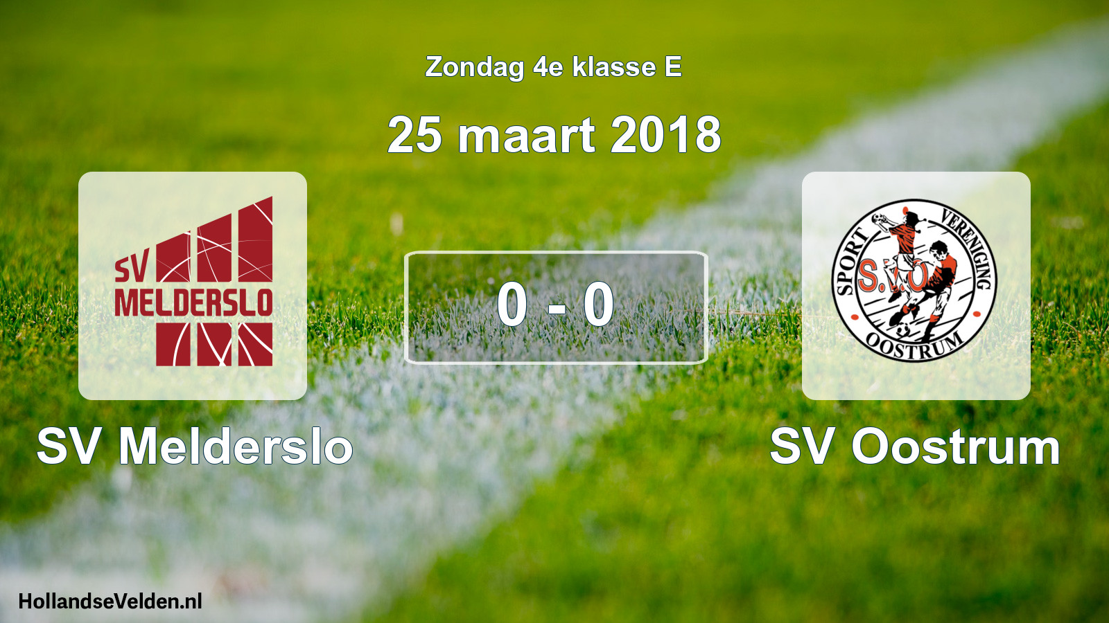 Total number of matches played: SV Melderslo - SV Oostrum 0 - 0 (25 March 2018)