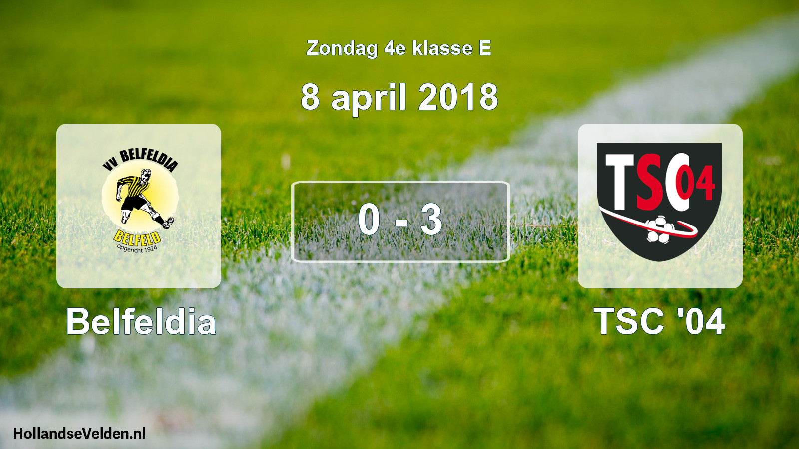 Total number of matches played: Belfeldia - TSC '04 0 - 3 (8 April 2018)