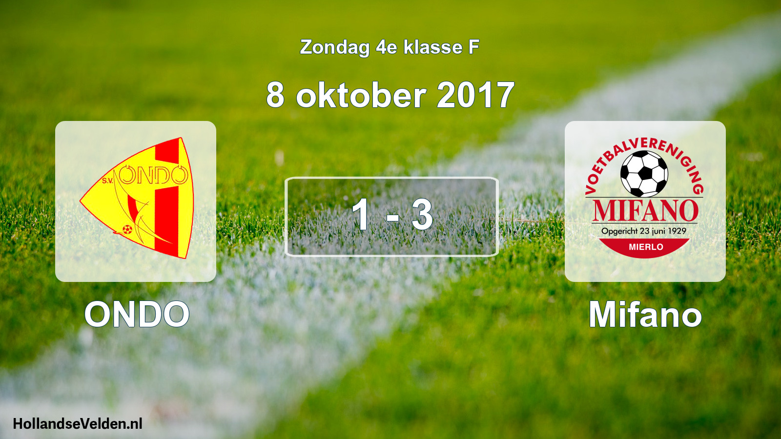 Total number of matches played: ONDO - Mifano 1 - 3 (8 October 2017)