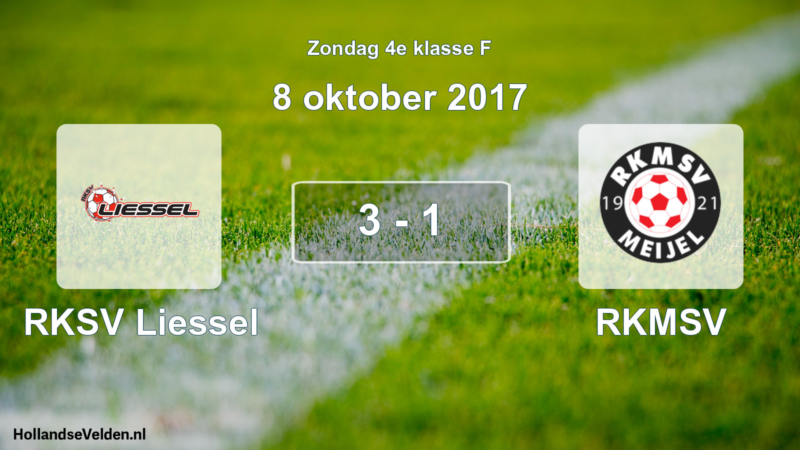 Total number of matches played: RKSV Liessel - RKMSV 3 - 1 (8 October 2017)