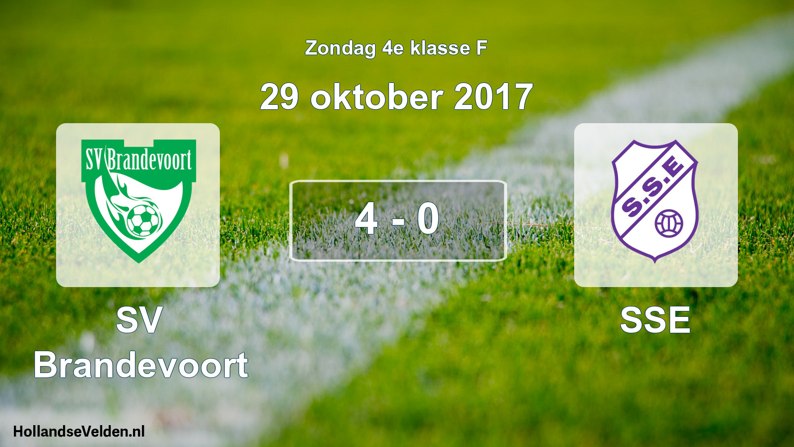 Total number of matches played: SV Brandevoort - SSE 4 - 0 (29 October 2017)