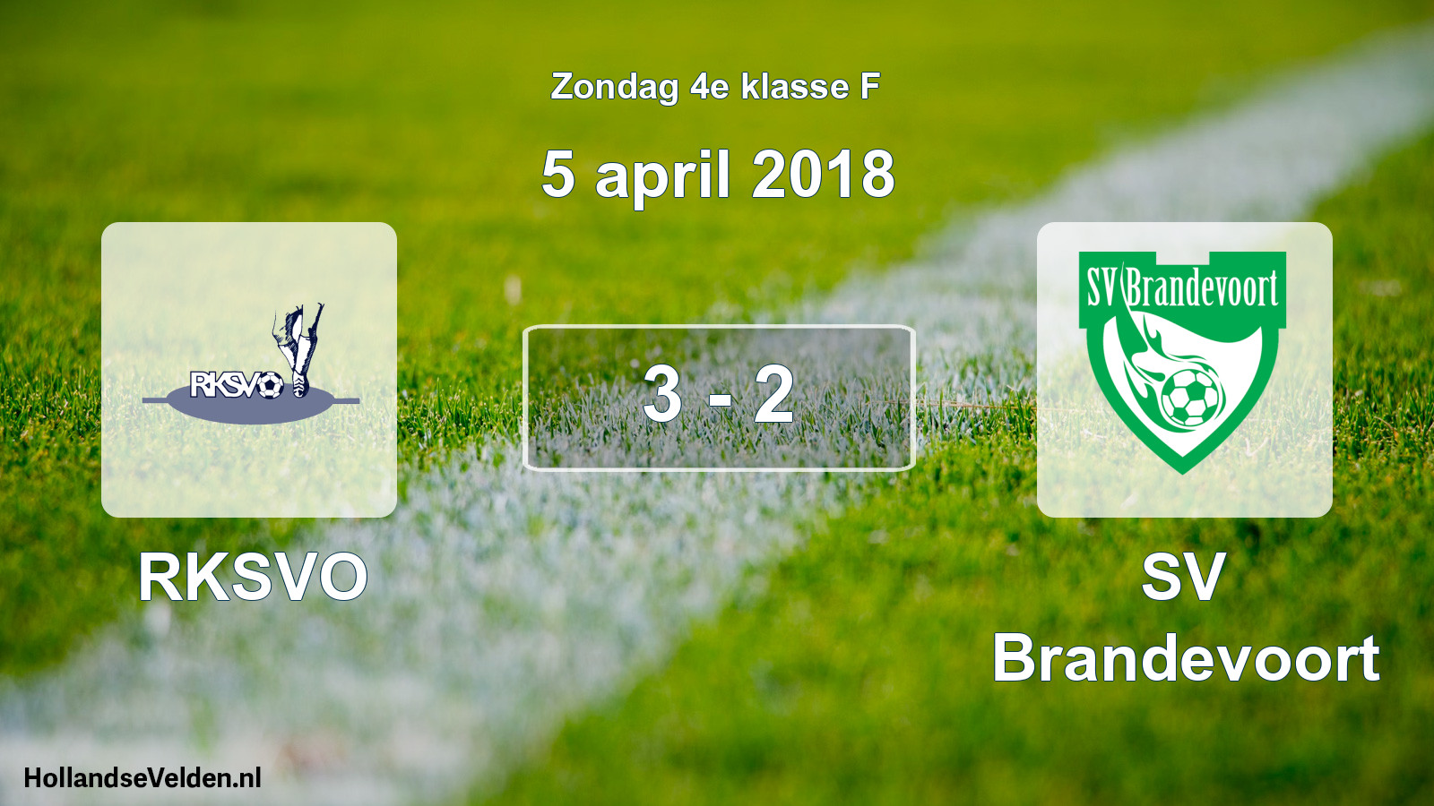 Total number of matches played: RKSVO - SV Brandevoort 3 - 2 (5 April 2018)