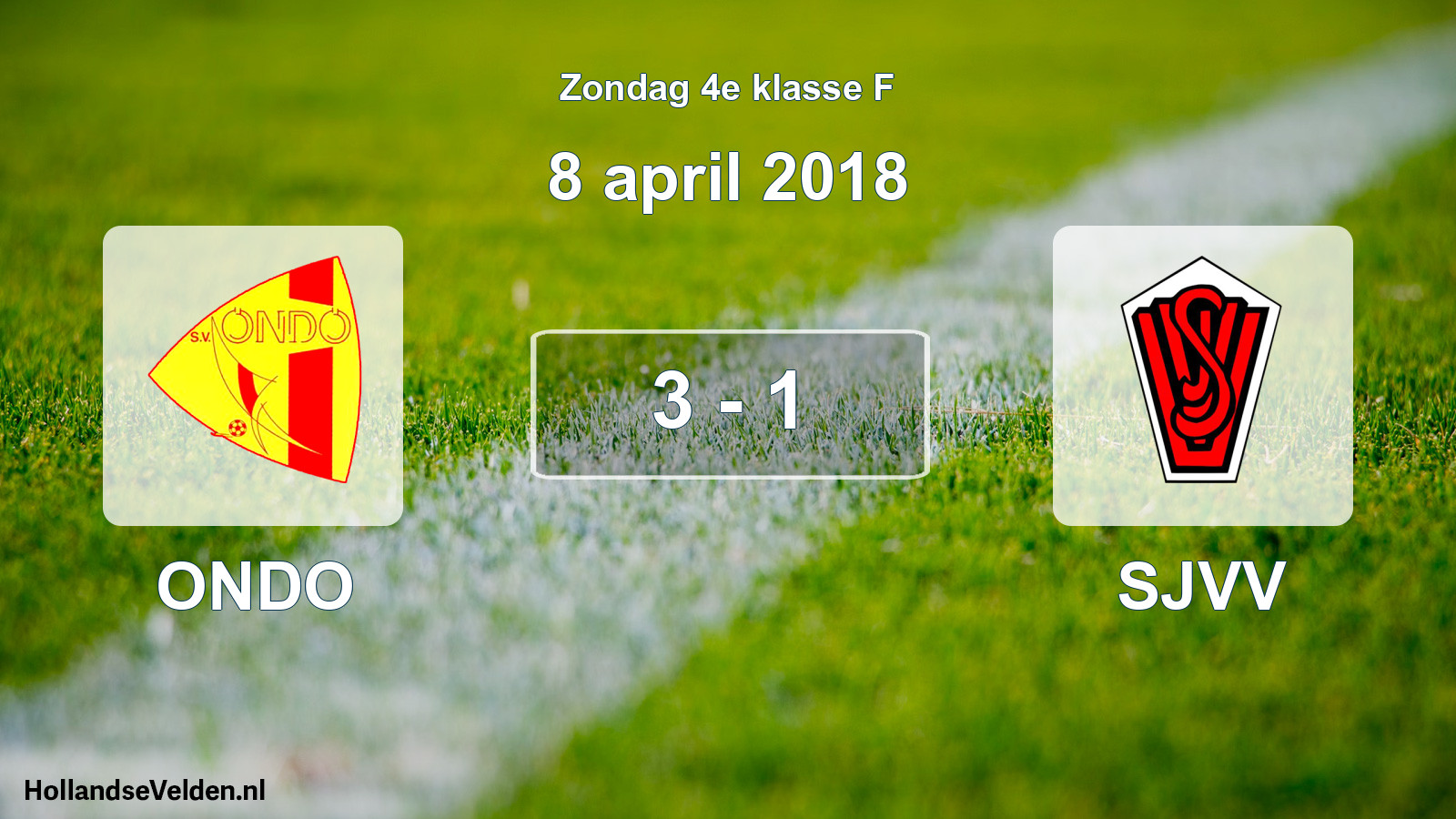 Total number of matches played: ONDO - SJVV 3 - 1 (8 April 2018)