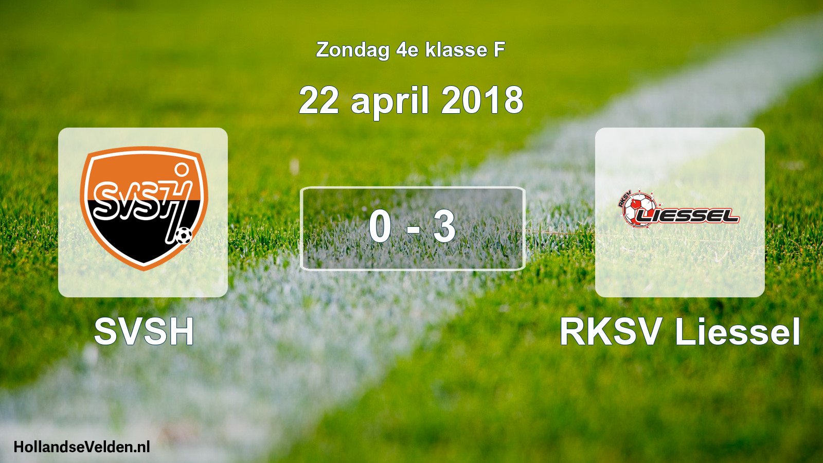 Total number of matches played: SVSH - RKSV Liessel 0 - 3 (22 April 2018)