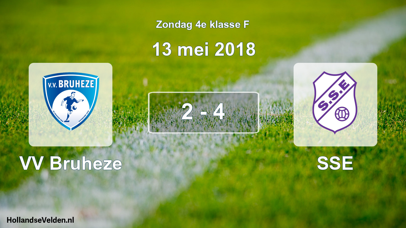 Total number of matches played: VV Bruheze - SSE 2 - 4 (13 May 2018)
