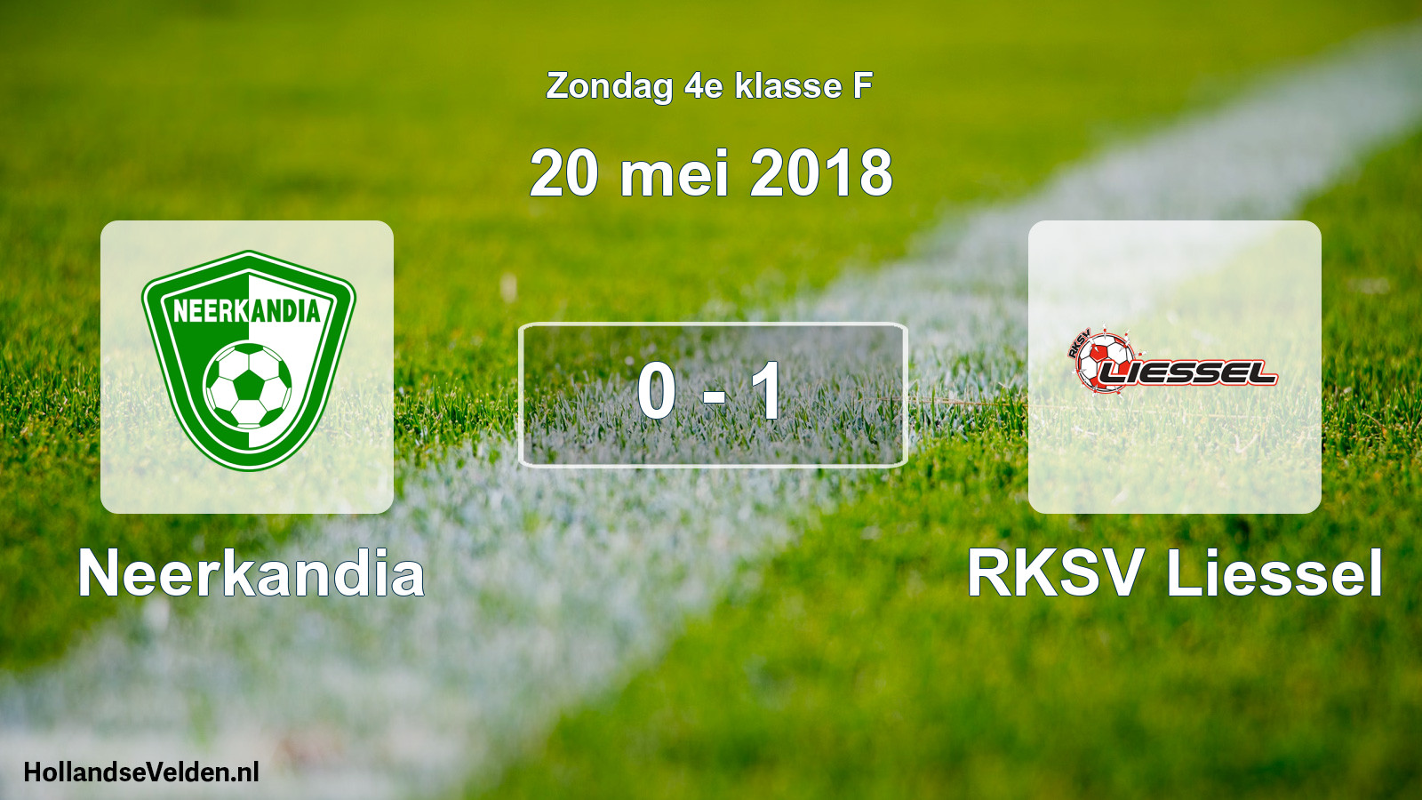 Total number of matches played: Neerkandia - RKSV Liessel 0 - 1 (20 May 2018)