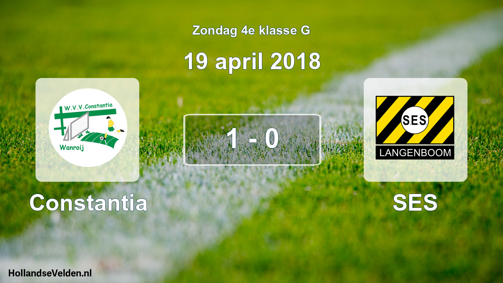 Total number of matches played: Constantia - SES 1 - 0 (19 April 2018)
