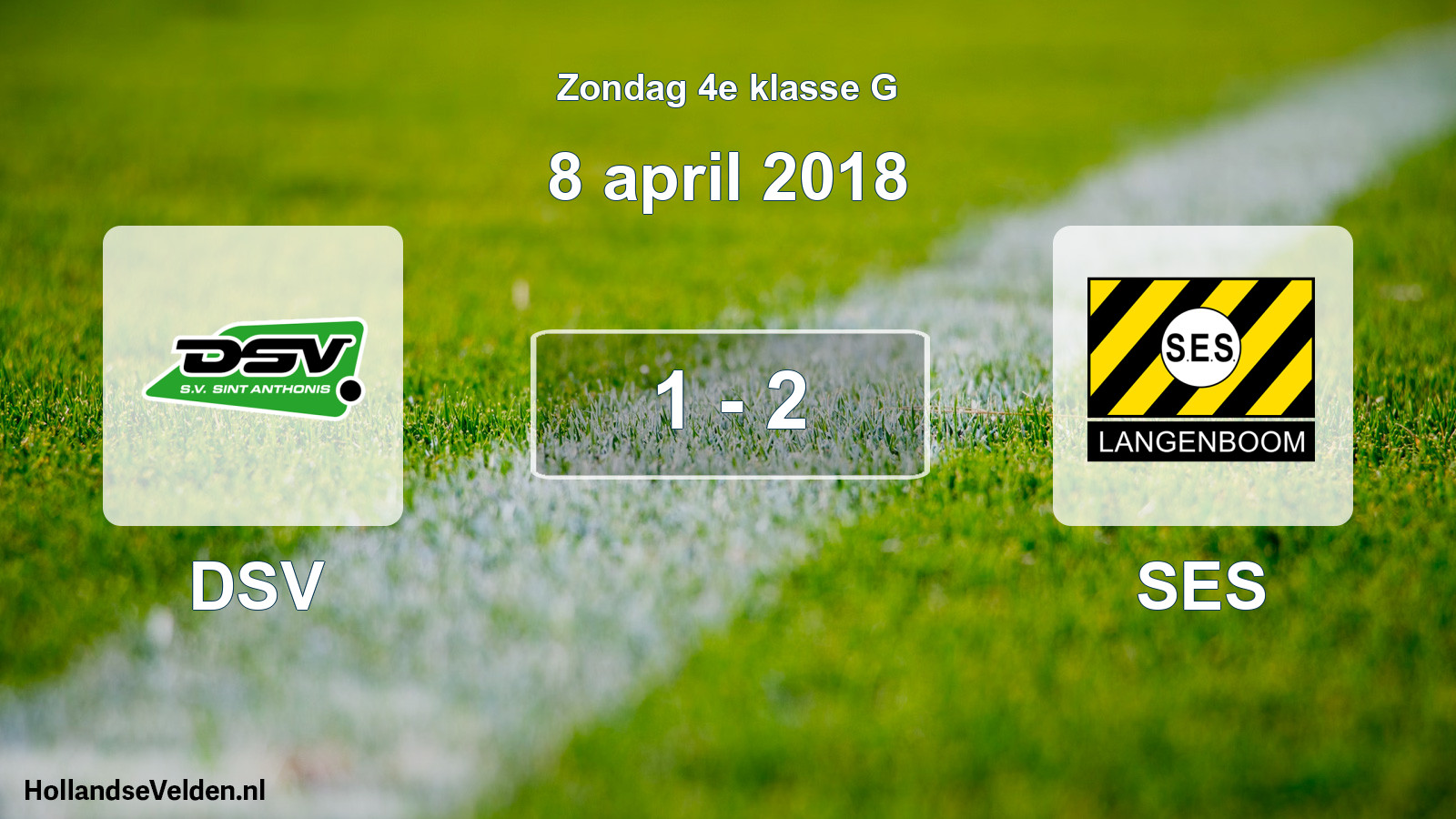 Total number of matches played: DSV - SES 1 - 2 (8 April 2018)
