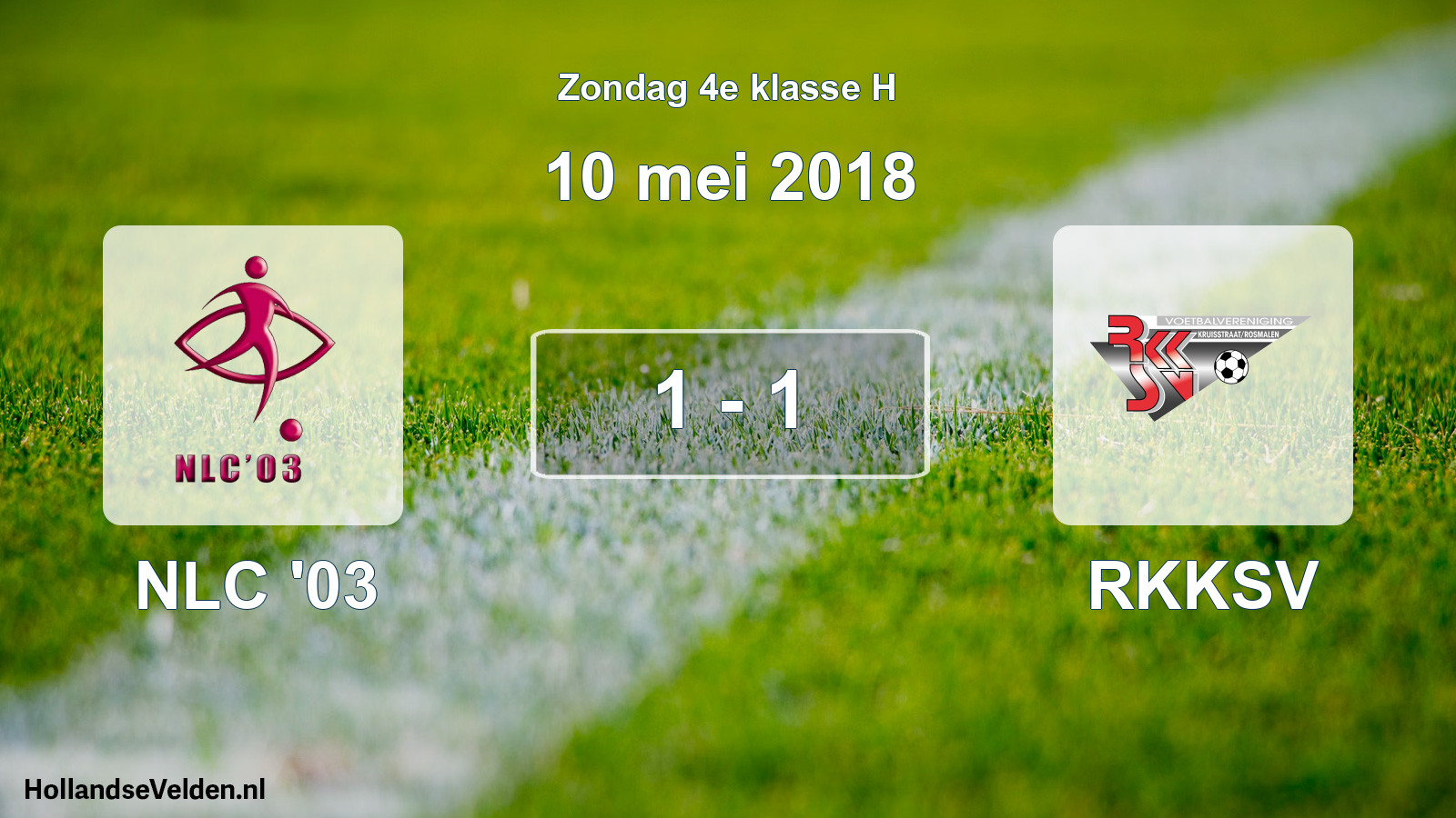 Total number of matches played: NLC '03 - RKKSV 1 - 1 (10 May 2018)