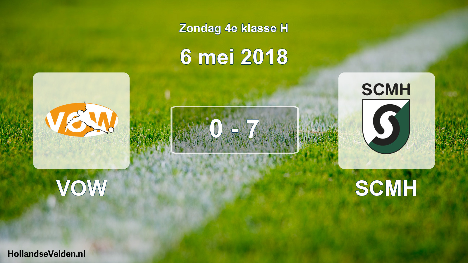 Total number of matches played: VOW - SCMH 0 - 7 (6 May 2018)