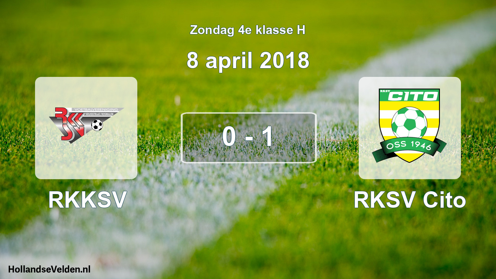 Total number of matches played: RKKSV - RKSV Cito 0 - 1 (8 April 2018)