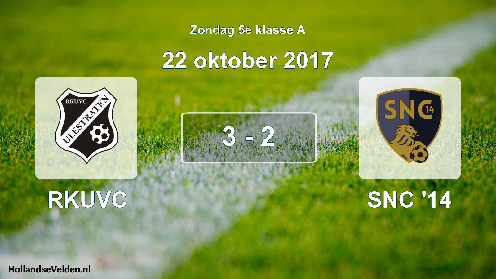 Total number of matches played: RKUVC - SNC '14 3 - 2 (22 October 2017)