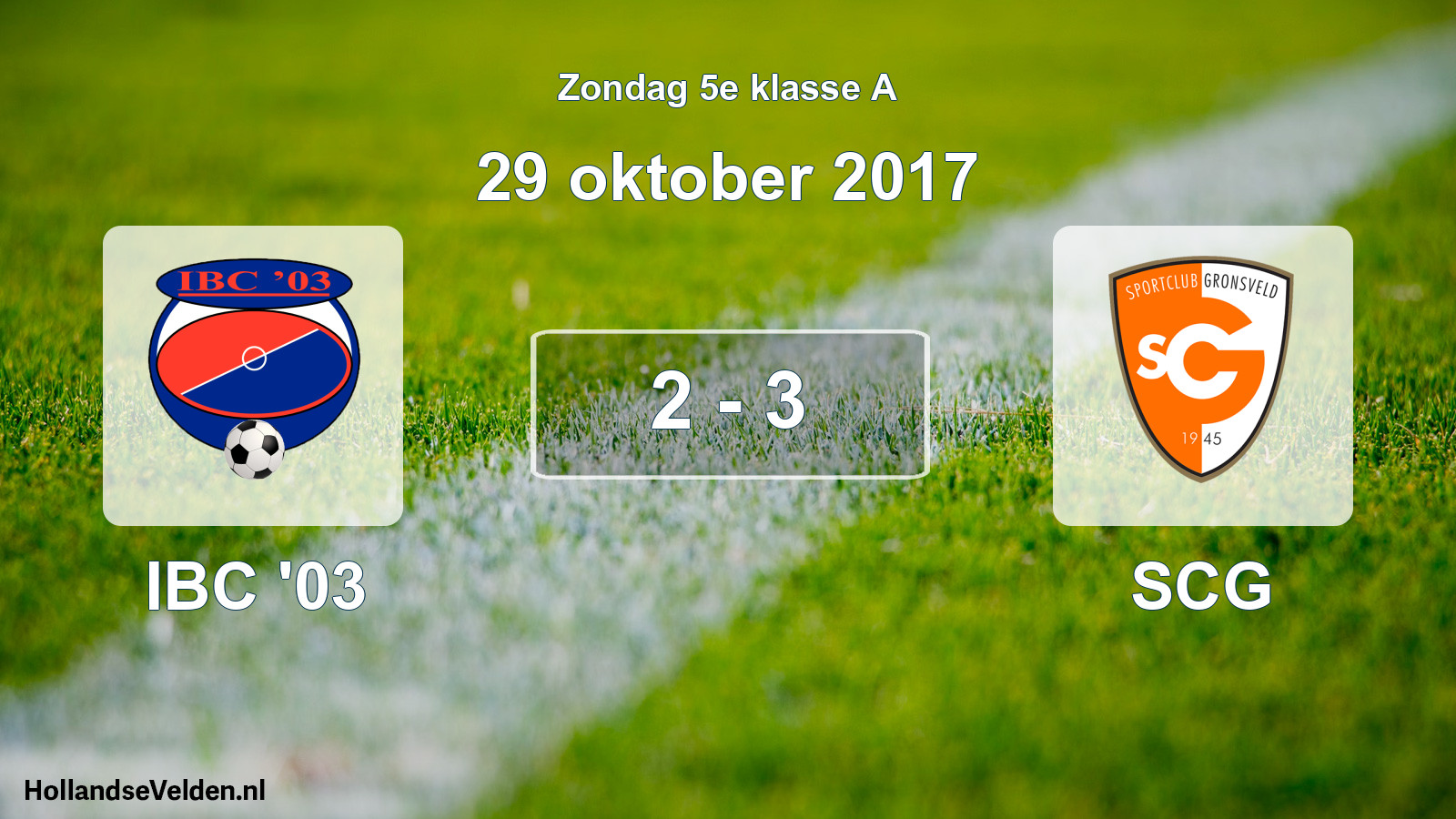 Total number of matches played: IBC '03 - SCG 2 - 3 (29 October 2017)
