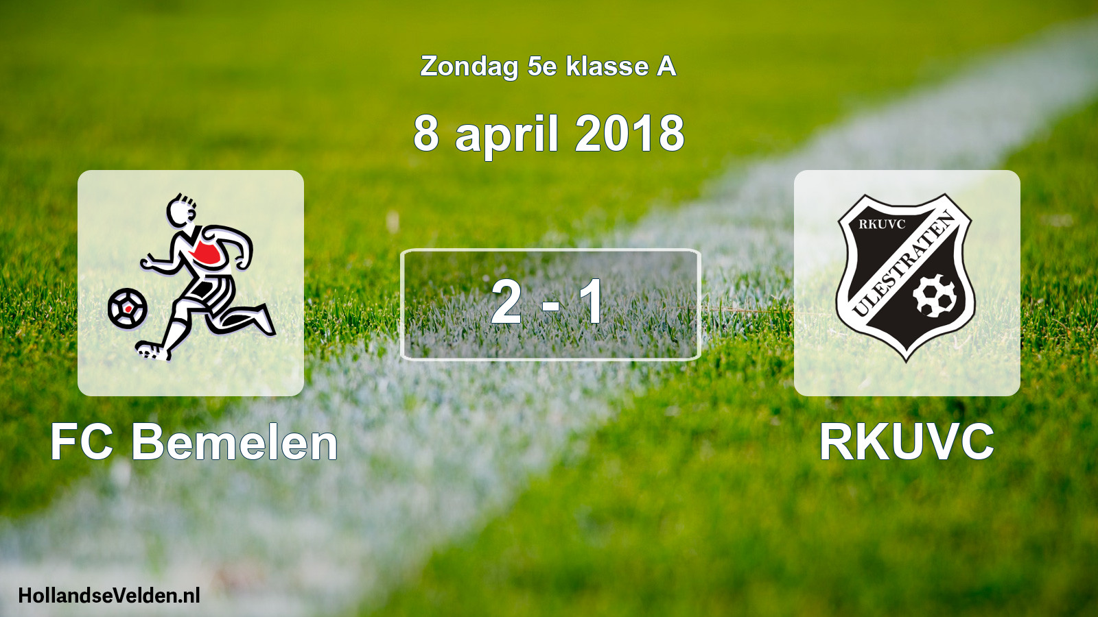 Total number of matches played: FC Bemelen - RKUVC 2 - 1 (8 April 2018)