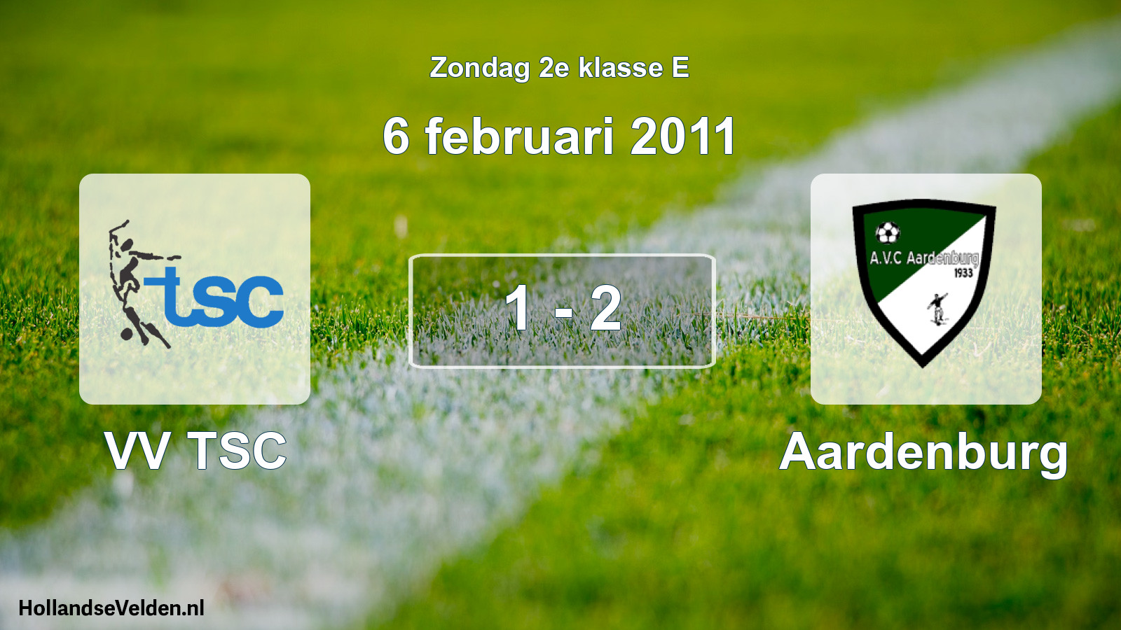 Total number of matches played: VV TSC - Aardenburg 1 - 2 (6 February 2011)