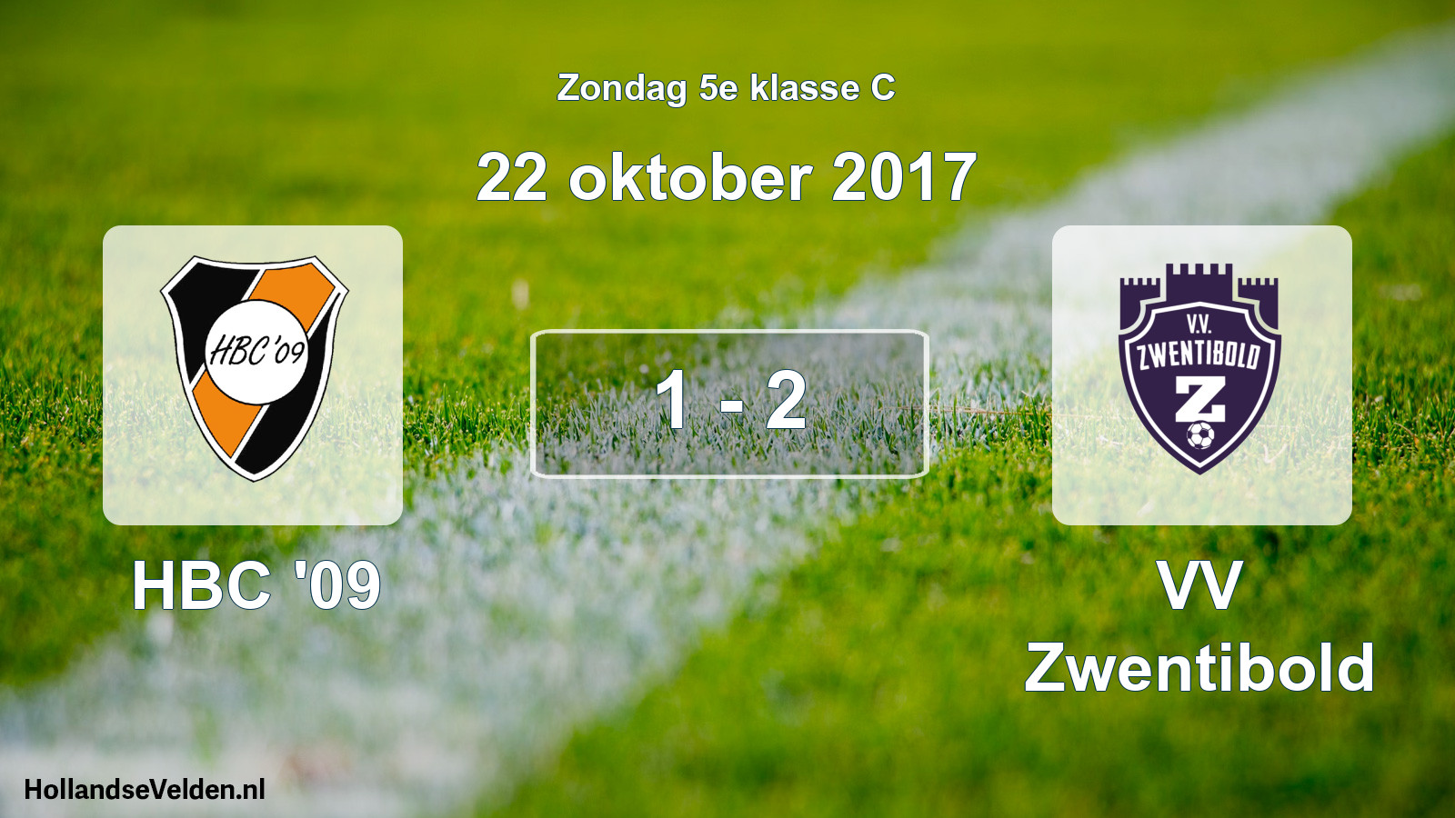 Total number of matches played: HBC '09 - VV Zwentibold 1 - 2 (22 October 2017)