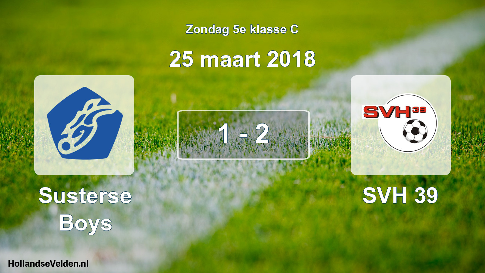 Total number of matches played: Susterse Boys - SVH 39 1 - 2 (25 March 2018)