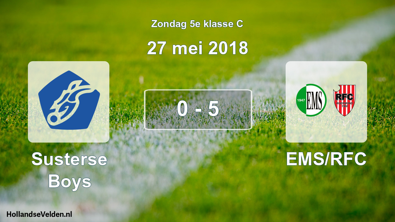 Total number of matches played: Susterse Boys - EMS/RFC 0 - 5 (27 May 2018)