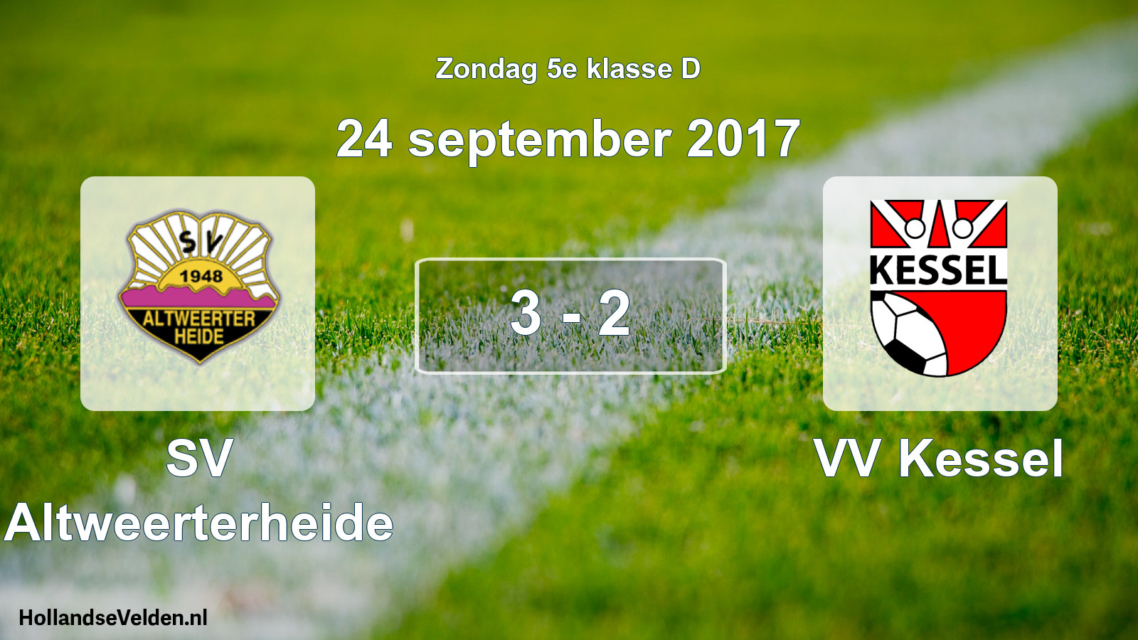 Total number of matches played: SV Altweerterheide - VV Kessel 3 - 2 (24 September 2017)