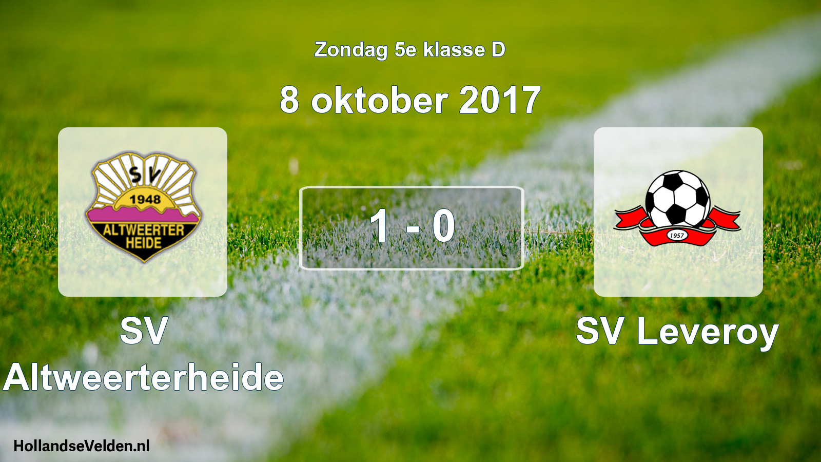 Total number of matches played: SV Altweerterheide - SV Leveroy 1 - 0 (8 October 2017)