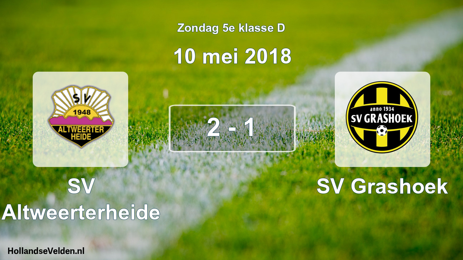 Total number of matches played: SV Altweerterheide - SV Grashoek 2 - 1 (10 May 2018)