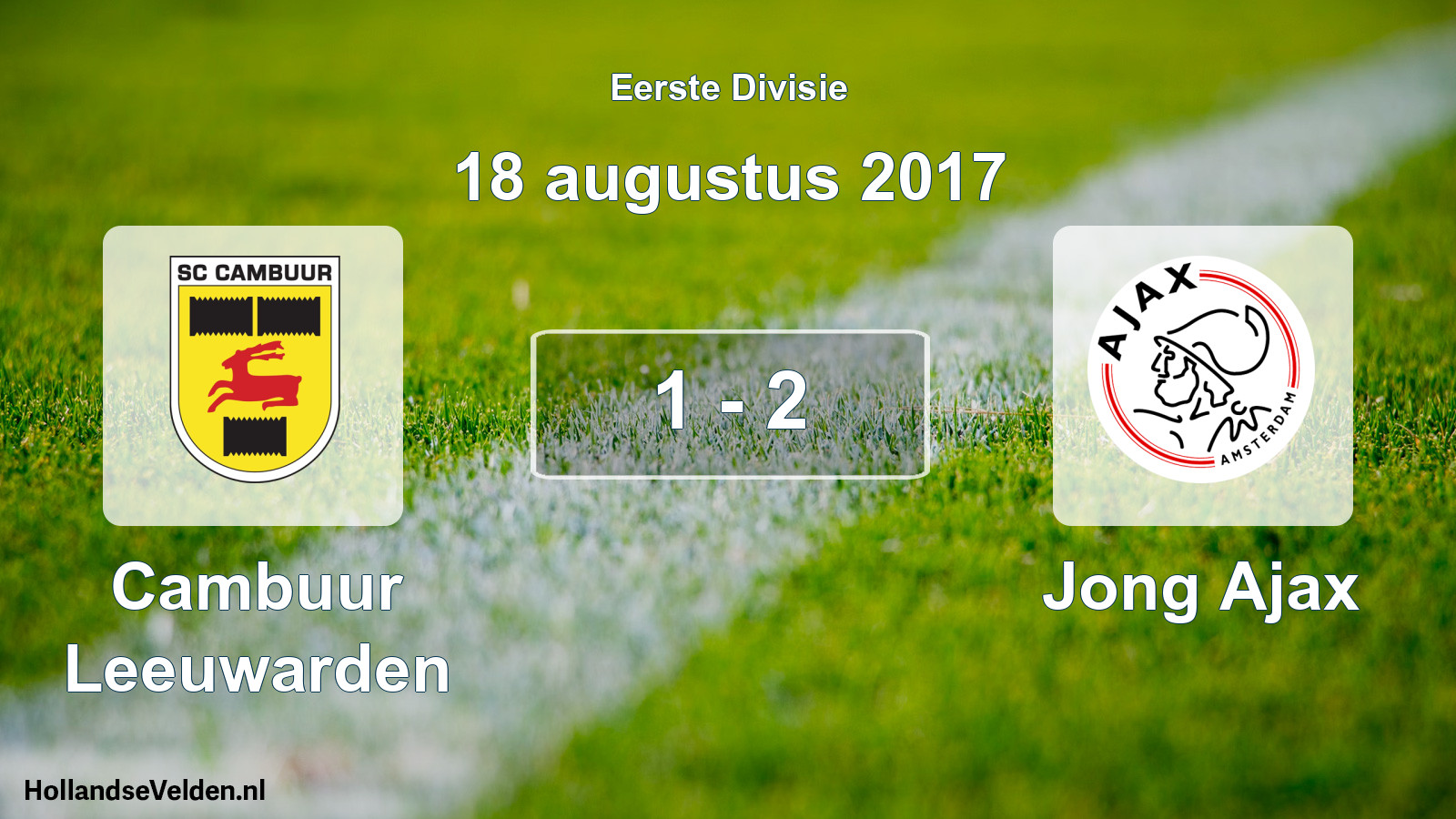 Total number of matches played: Cambuur Leeuwarden - Jong Ajax 1 - 2 (18 August 2017)