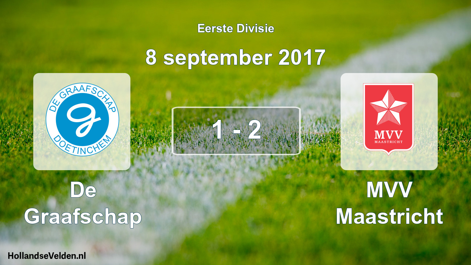 Total number of matches played: De Graafschap - MVV Maastricht 1 - 2 (8 September 2017)