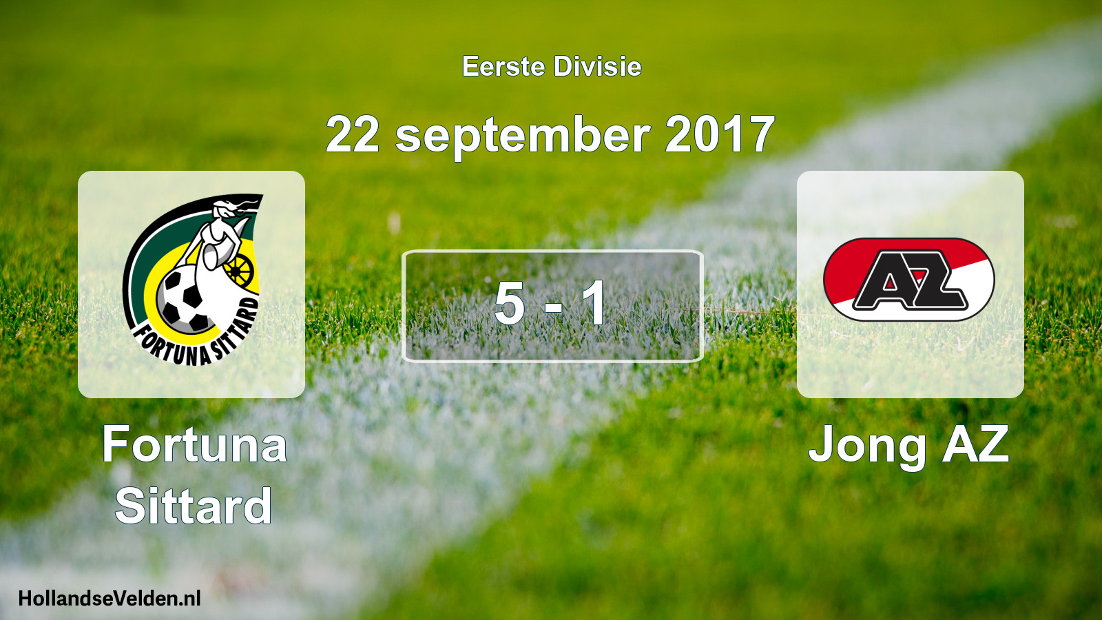 Total number of matches played: Fortuna Sittard - Jong AZ 5 - 1 (22 September 2017)