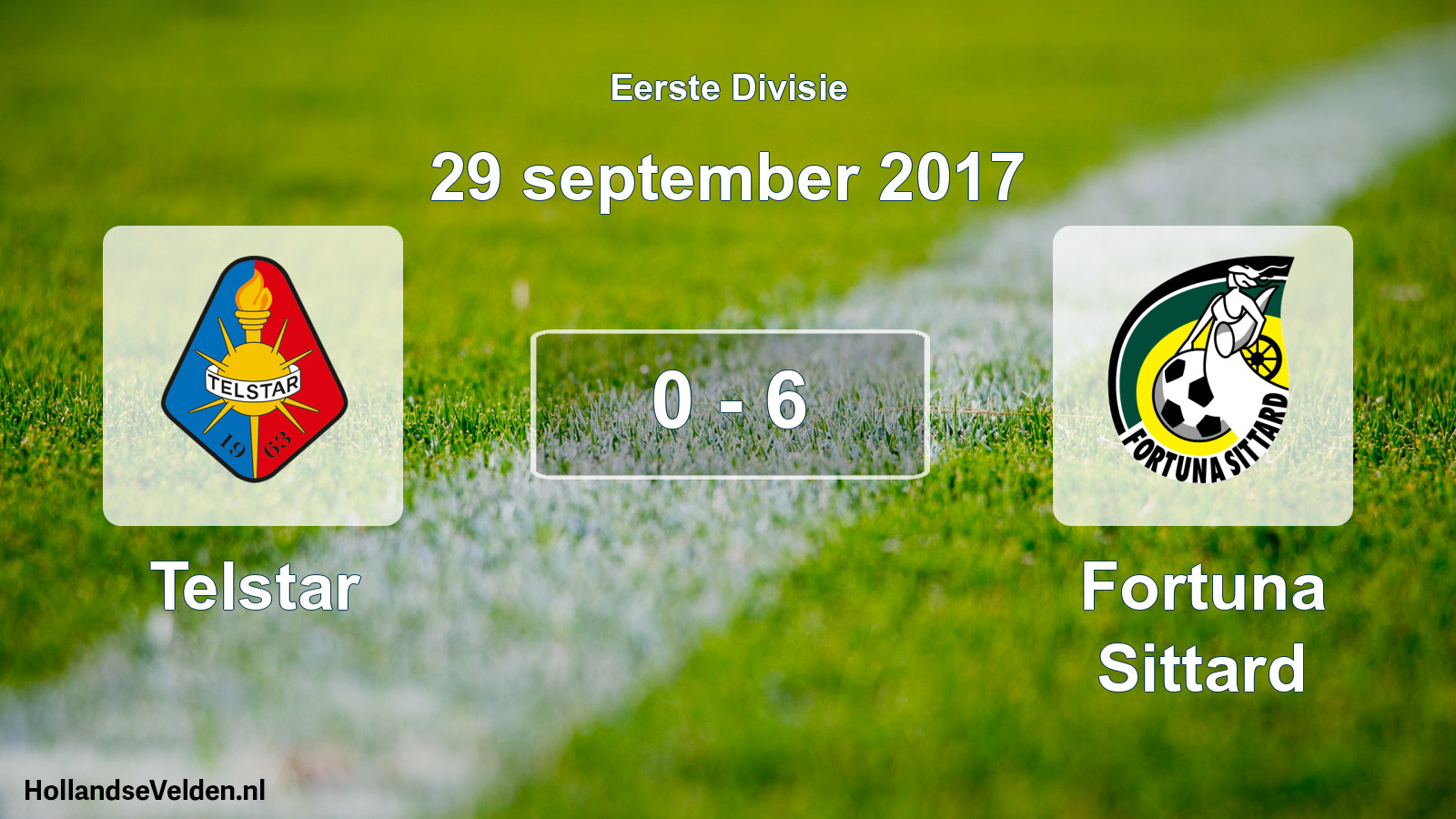 Total number of matches played: Telstar - Fortuna Sittard 0 - 6 (29 September 2017)