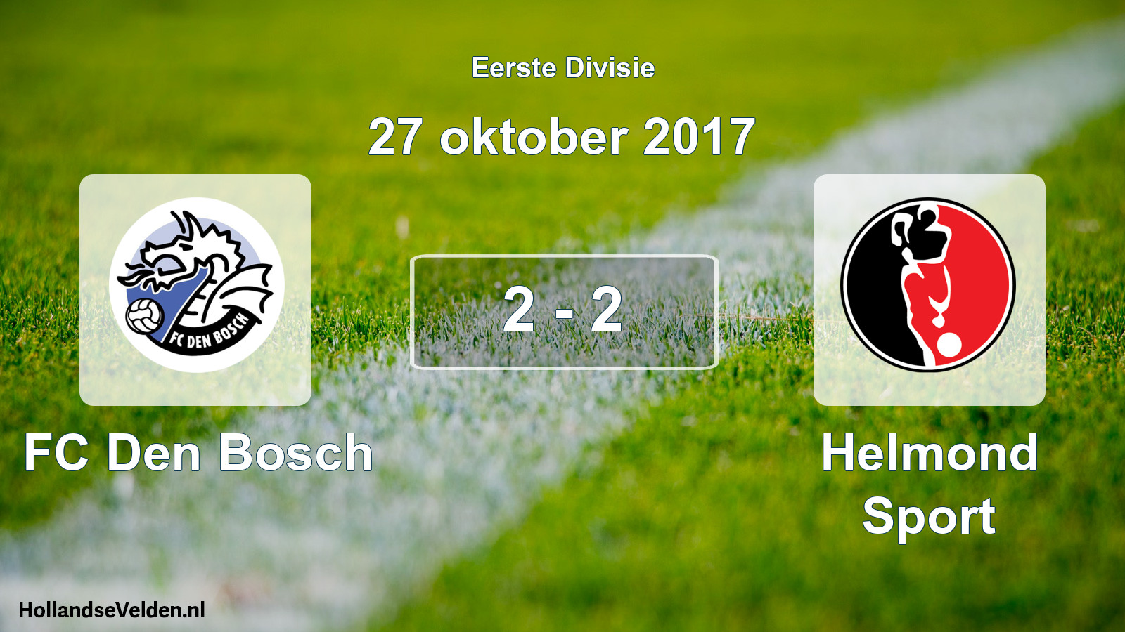 Total number of matches played: FC Den Bosch - Helmond Sport 2 - 2 (27 October 2017)