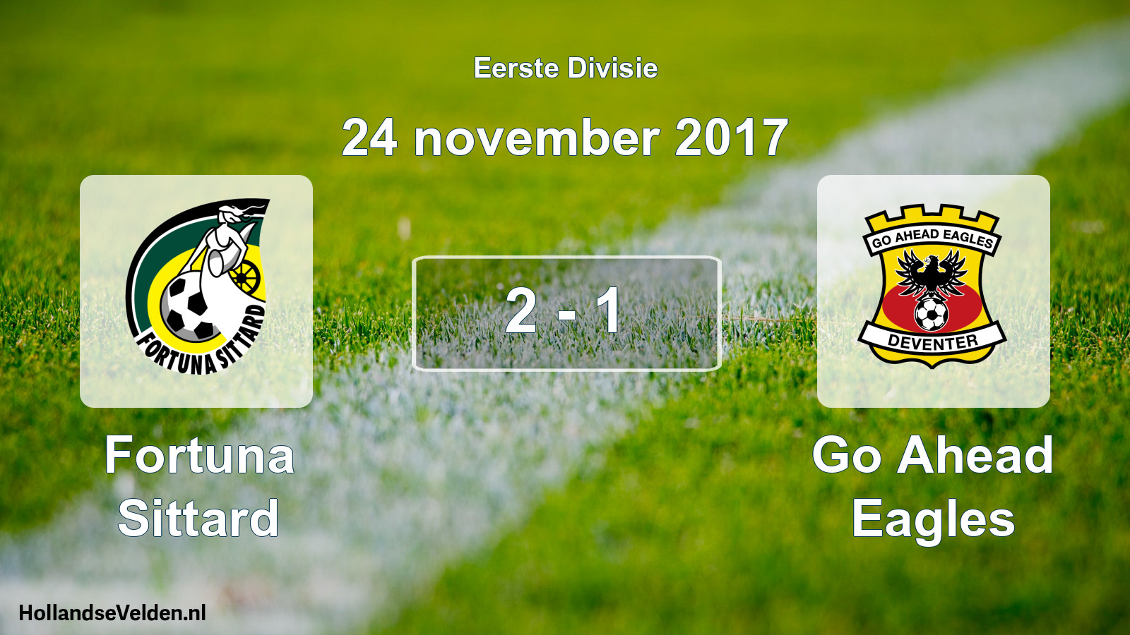 Total number of matches played: Fortuna Sittard - Go Ahead Eagles 2 - 1 (24 November 2017)