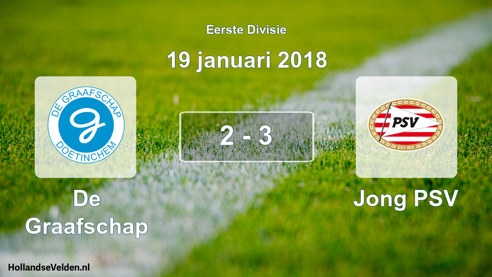 Total number of matches played: De Graafschap - Jong PSV 2 - 3 (19 January 2018)